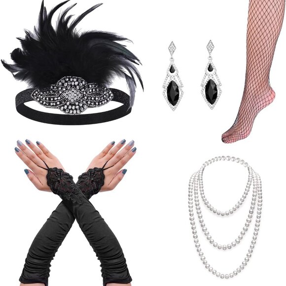 Flapper Accessories for Women - 1920s Gatsby & Roaring 20s Style - Picture 1 of 7